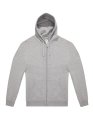 Heren Hoodie Zip ID.334 B&C WG006 Sport Grey